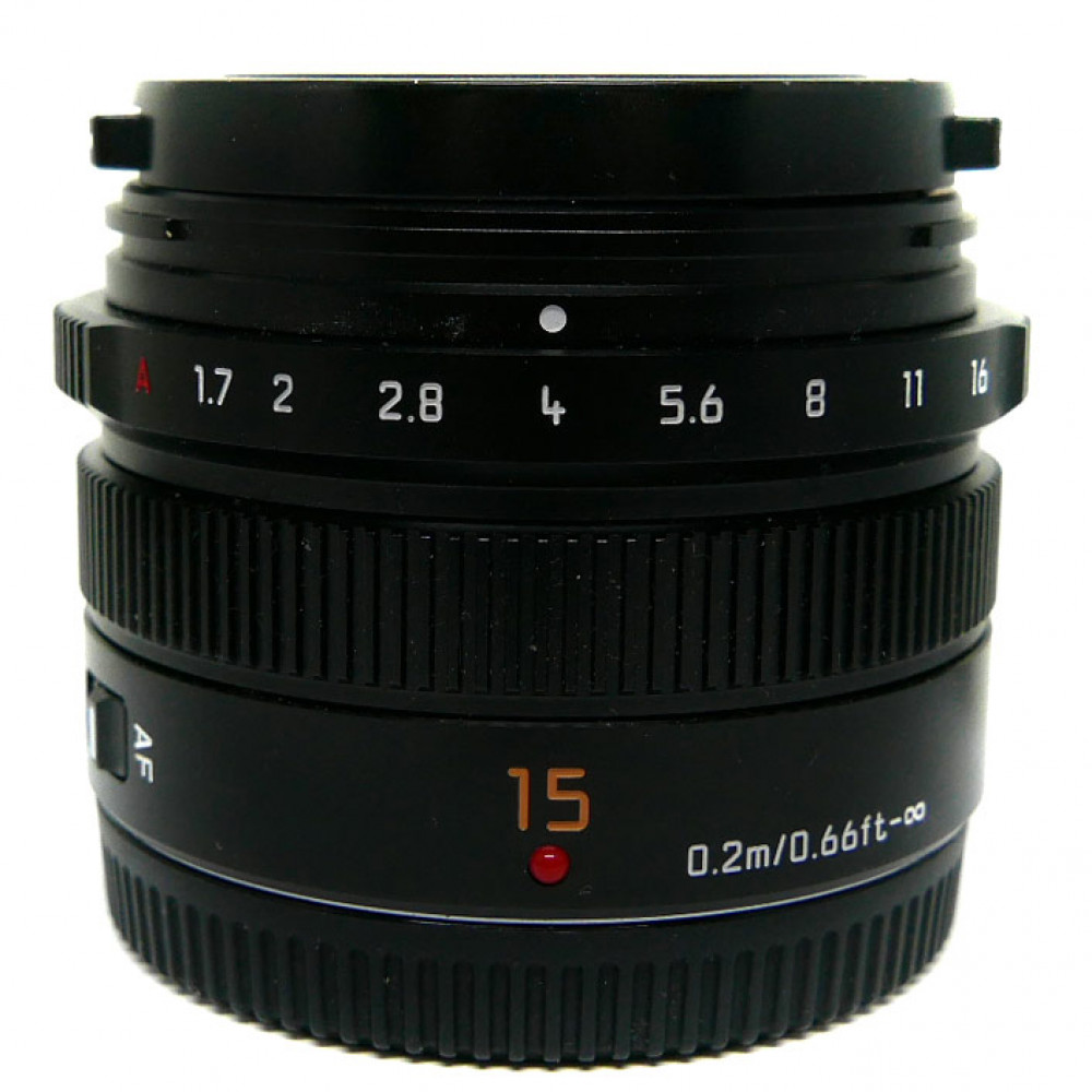 (Myyty) Panasonic Leica DG Summilux 15mm f/1.7 ASPH. (MFT) (käytetty)