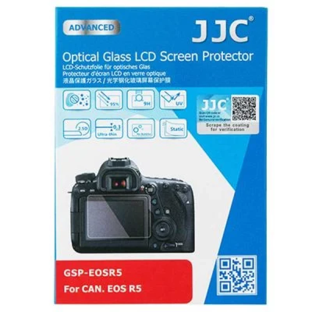 JJC GSP-EOSR5 Optical Glass Protector -lasinen näytönsuoja (Canon EOS R5)
