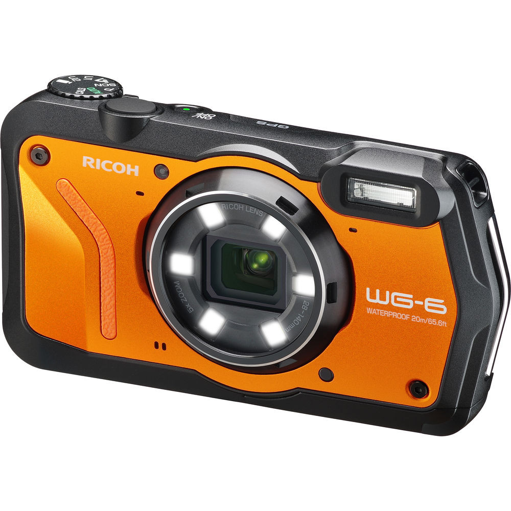Ricoh WG-6 -vedenkestävä digikamera - Oranssi