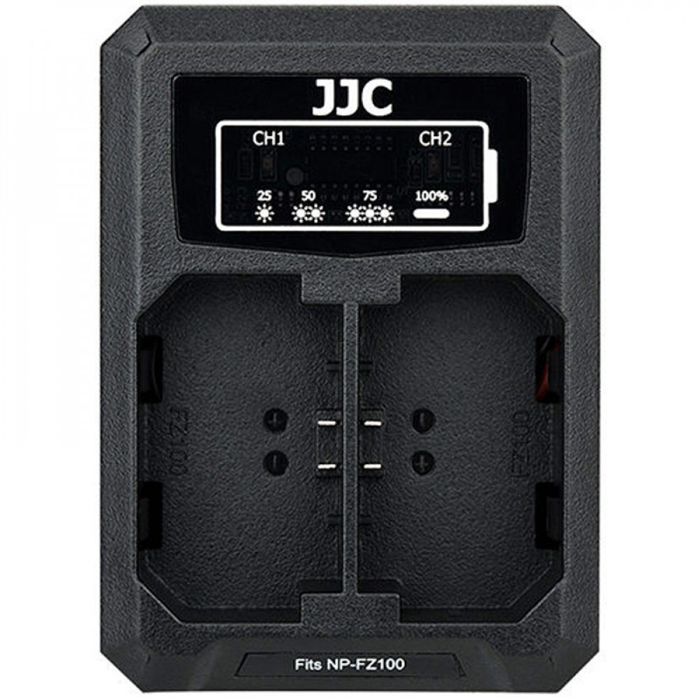 JJC DCH-NPFZ100 USB Dual Battery Charger -tuplalaturi (Sony NP-FZ100)