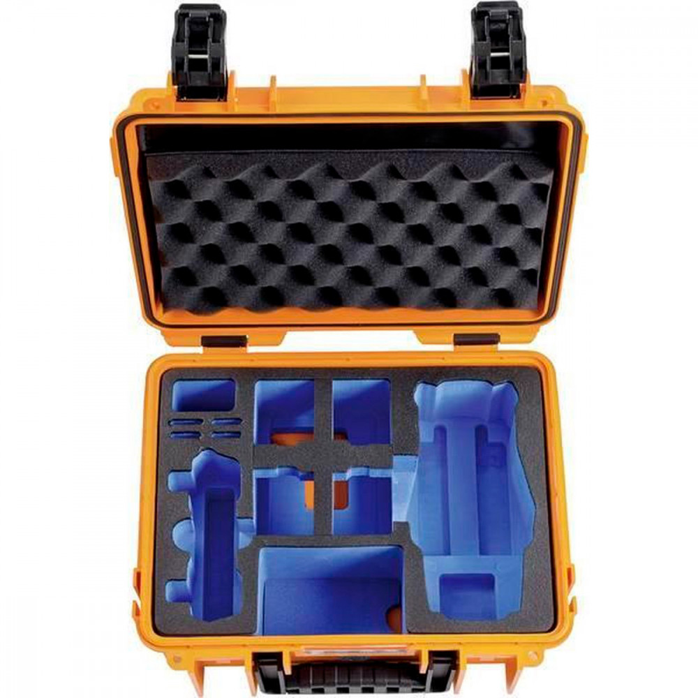B&W Copter Case Type 3000 kopterilaukku - Oranssi (DJI Mavic 2 Pro/Zoom)
