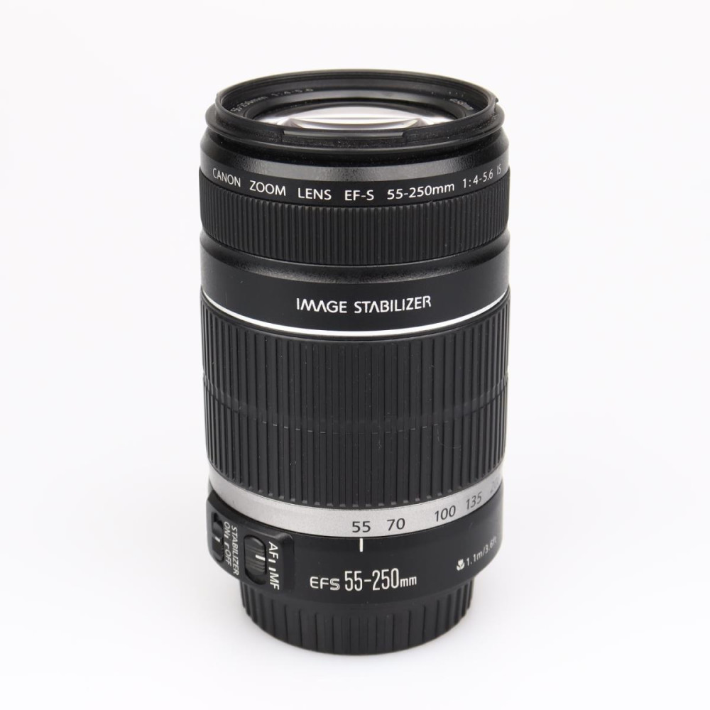 Canon EF-S 55-250mm f/4-5.6 IS zoom-objektiivi (käytetty)