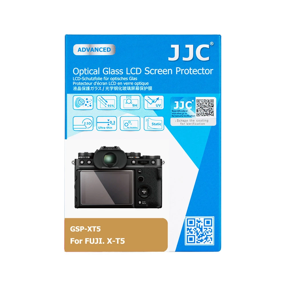 JJC GSP-XT5 Optical Screen Protector -lasinen näytönsuoja (Fujifilm X-T5)
