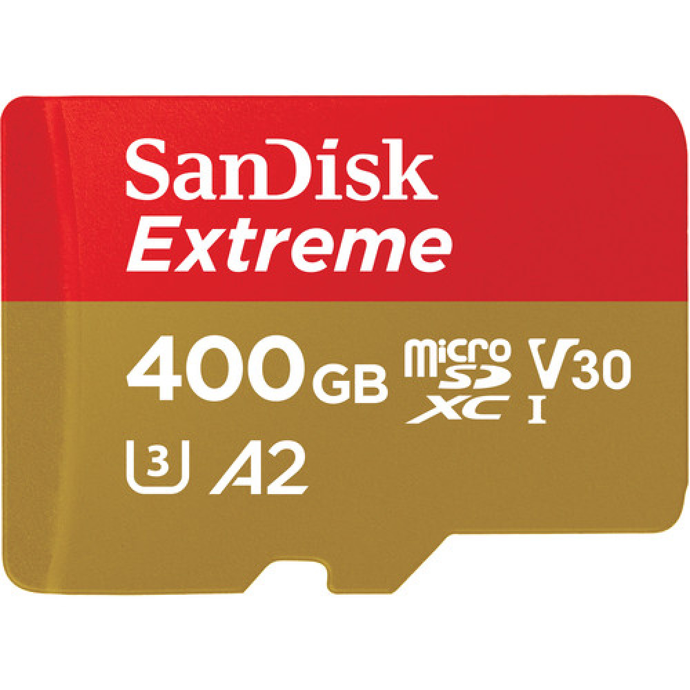 SanDisk Extreme 400GB MicroSDXC (160MB/s) UHS-I (U3 / V30 / A2) muistikortti