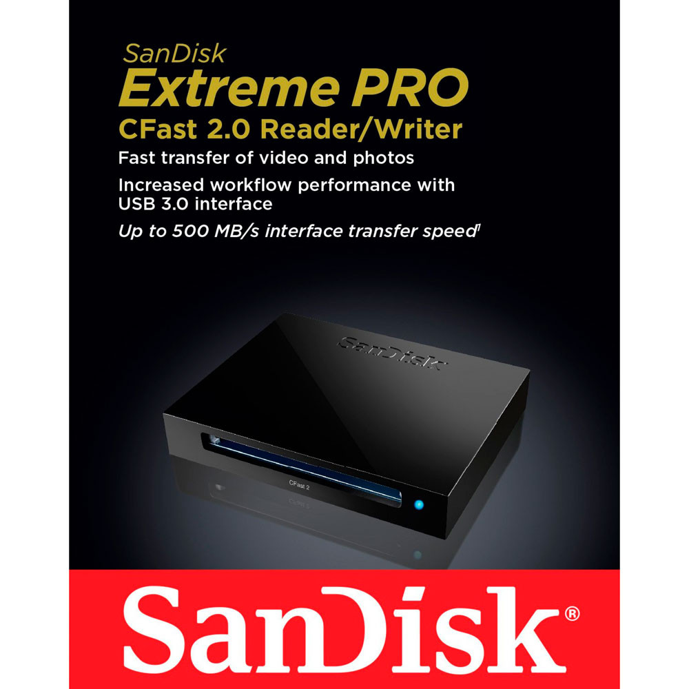 SanDisk Extreme Pro CFast 2.0 Card Reader kortinlukija