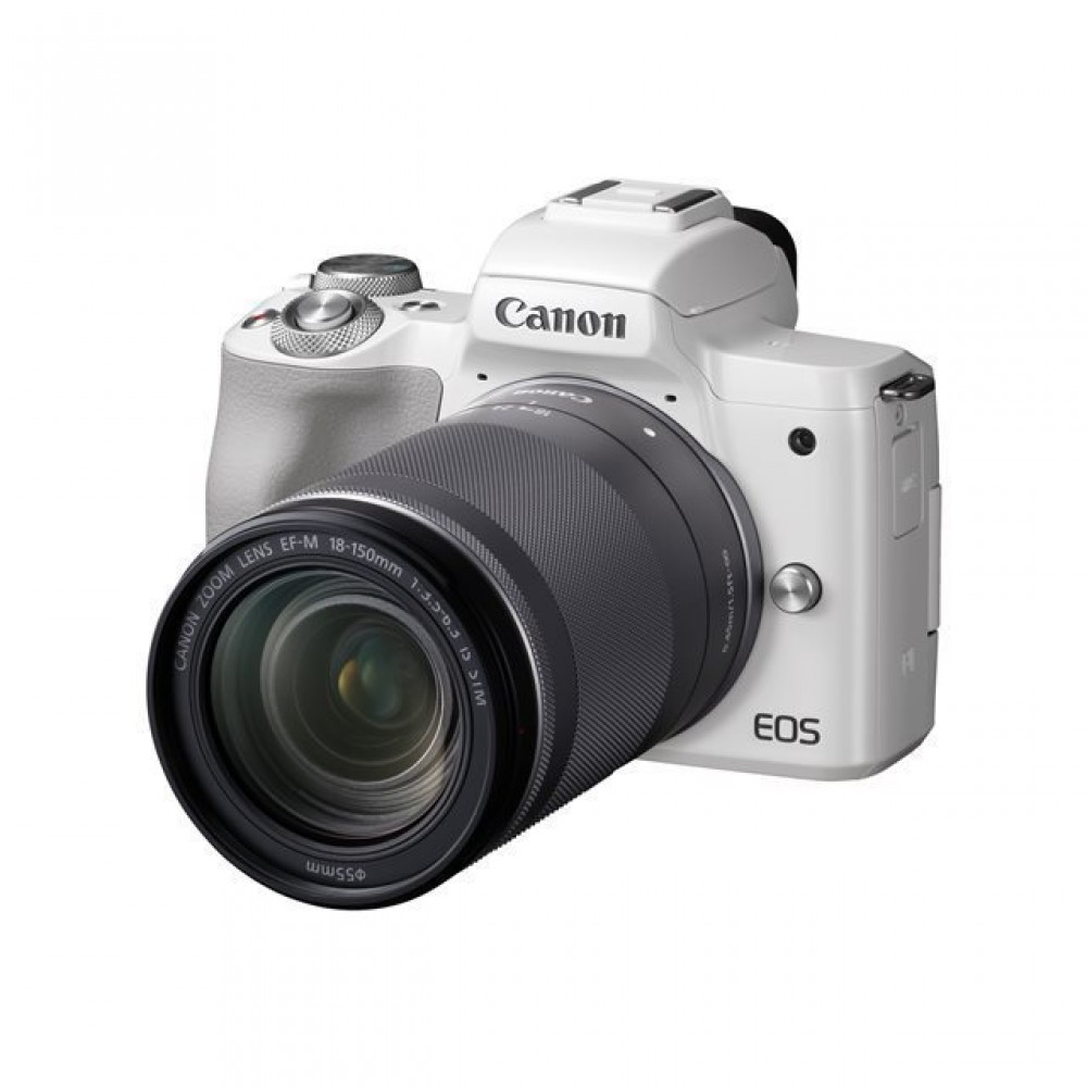 Canon EOS M50 + EF-M 18-150mm IS STM Kit - Valkoinen
