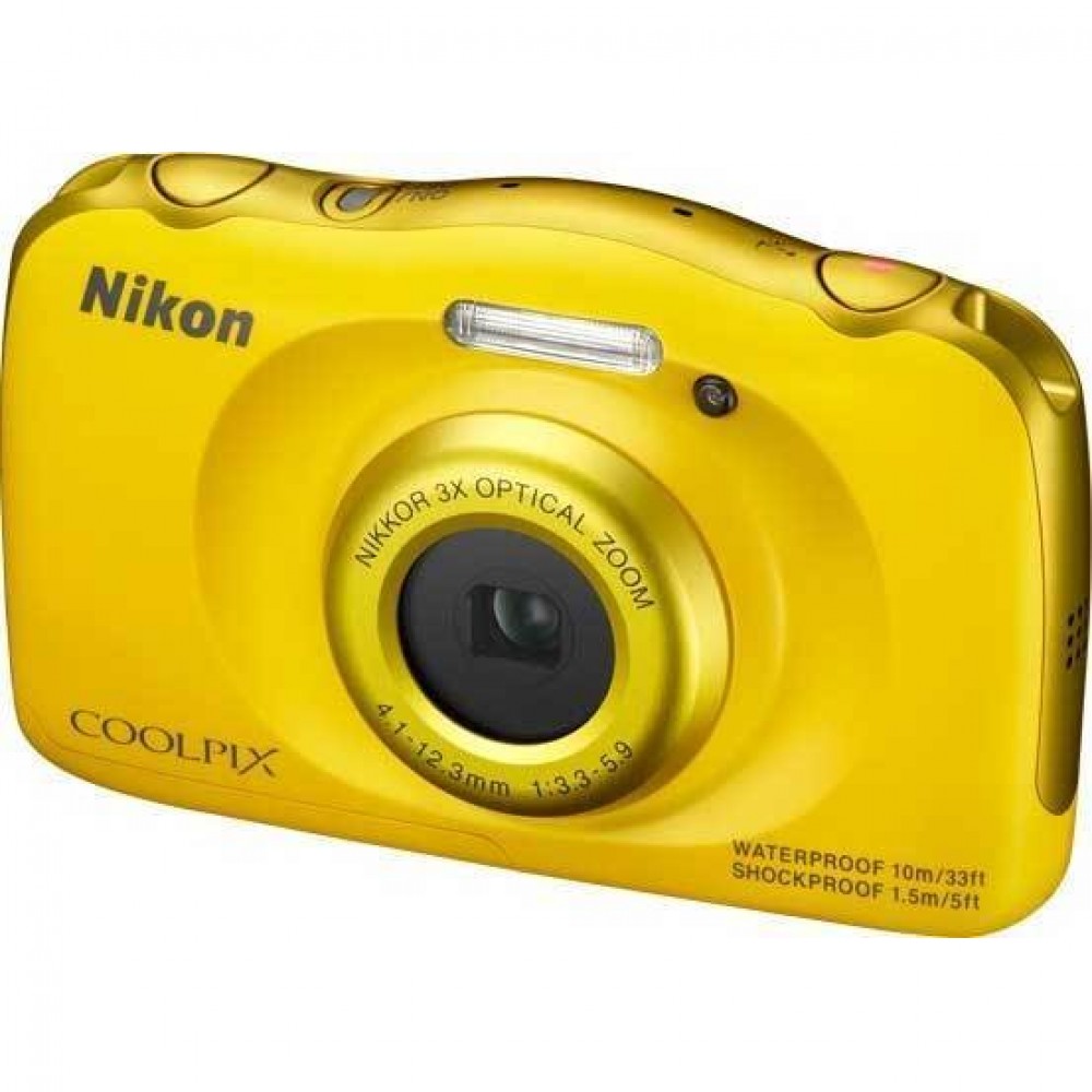 Nikon Coolpix S33 Veden ja iskun kestävä - Keltainen