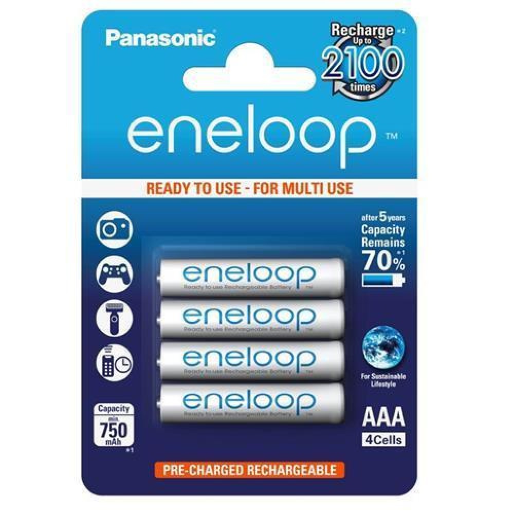 Panasonic Eneloop Micro 750mAh AAA akku (4kpl)