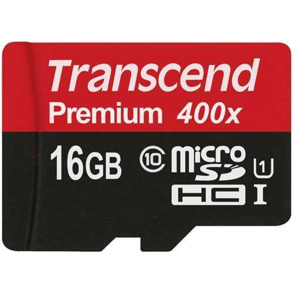 Transcend Premium 16GB microSDHC Class 10 UHS-1 400x (60Mb/s)