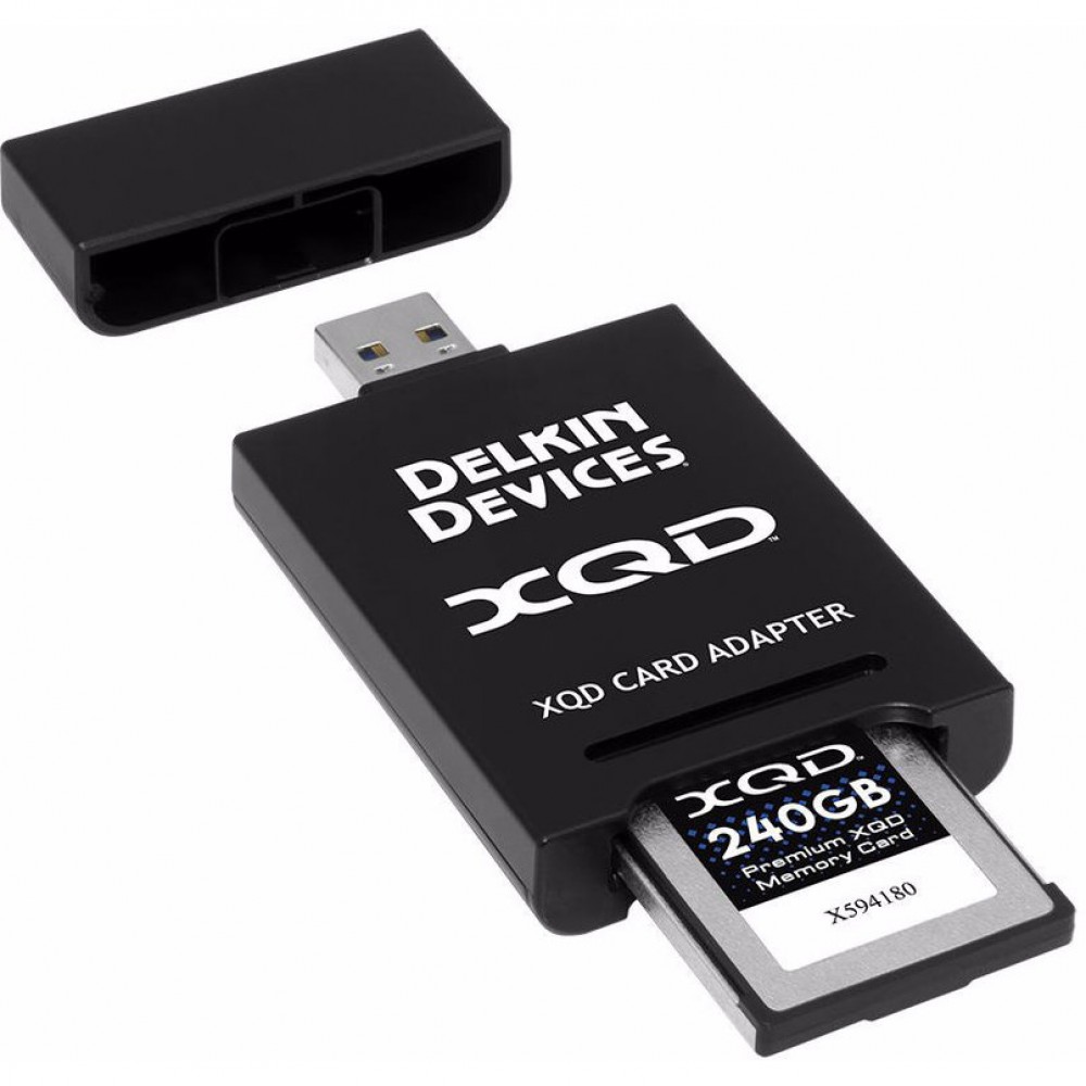 Delkin Premium XQD kortinlukija (10Gbps, USB 3.1)