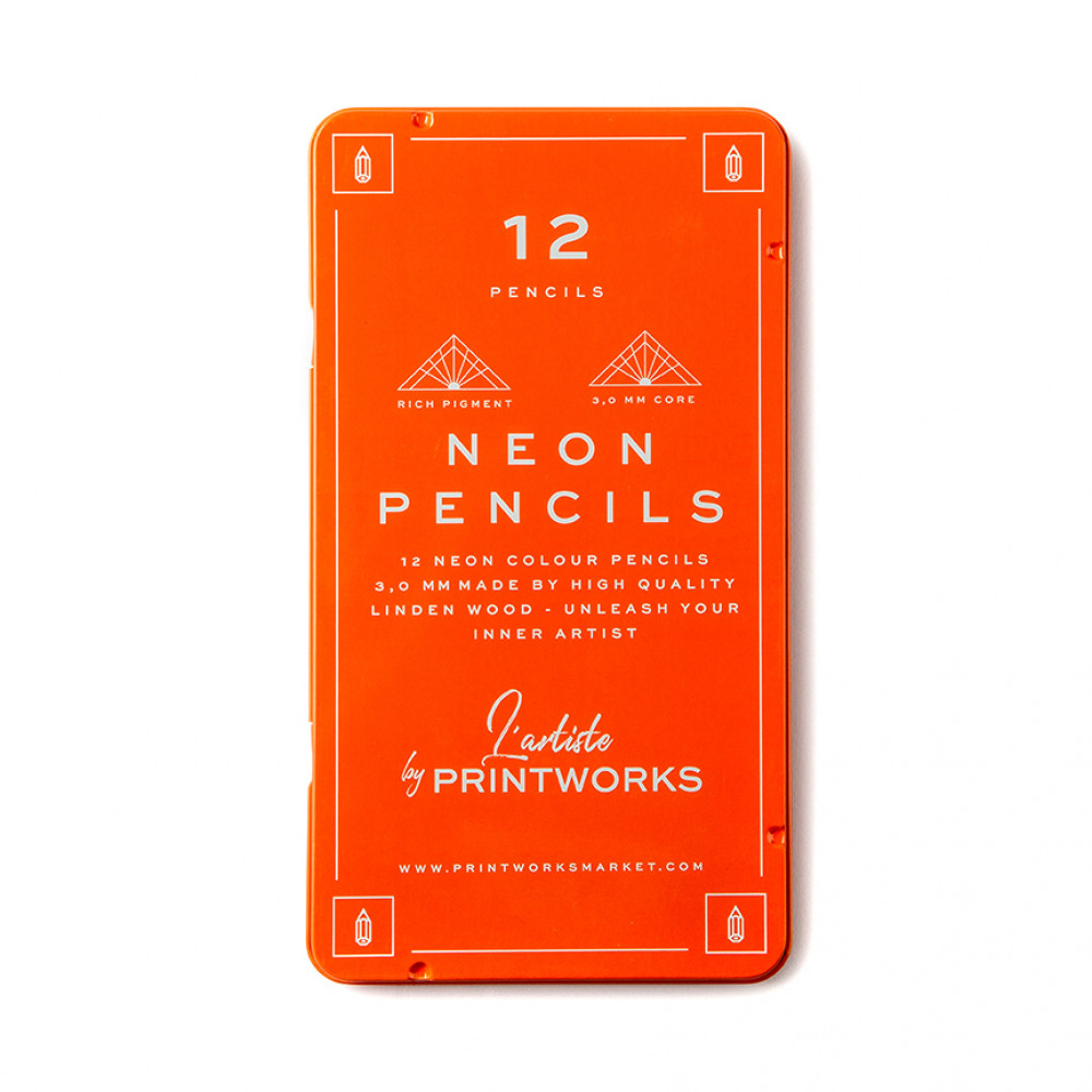 Printworks Neon Pencils -kynäsetti