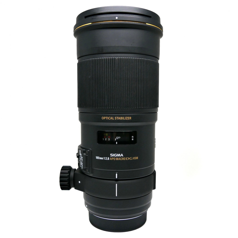 (Myyty) Sigma 180mm f/2.8 APO Macro EX DG OS (Canon) (käytetty) (takuu)