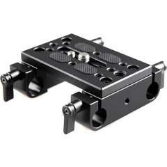Smallrig 1775 Mounting Plate with 15mm Rod Clamps -kiinnityslevy