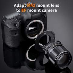K&F Concept Pro M42 - Canon EF antireflection -adapteri