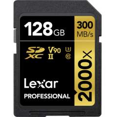Lexar 128GB Professional 2000x SDXC UHS-II U3