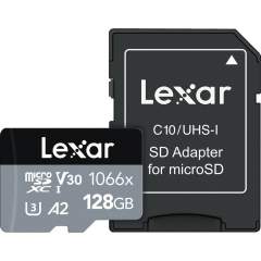 Lexar Pro 1066x 128GB microSDXC UHS-I (R160/W120) -muistikortti