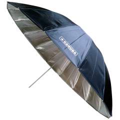 Caruba Umbrella 152cm sateenvarjo - Musta/hopea