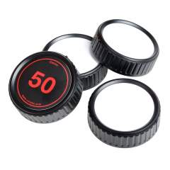 Caruba Writable Rear Lens Cap Kit Canon EF -takatulppa (4kpl)
