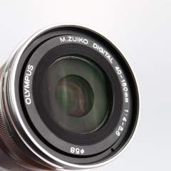 (Myyty) Olympus M.Zuiko Digital ED 40-150mm f/4-5.6 R - Hopea (käytetty)