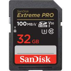 Sandisk Extreme Pro SDHC 32GB Memory Card (100MB/s) -muistikortti