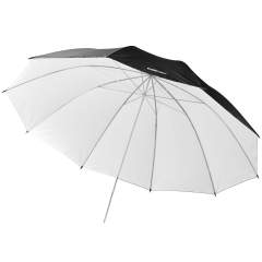 Walimex Pro Reflex Umbrella black/white 150cm sateenvarjo