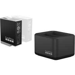 GoPro Dual Battery Charger + Enduro Battery (Hero 11/10/9) -akku ja kaksoislaturi