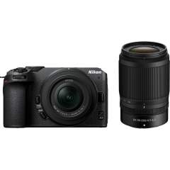 Nikon Z30 + 16-50mm VR + 50-250mm VR -järjestelmäkamera kit + 128GB muistikortti
