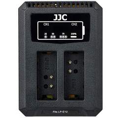 JJC DCH-LPE12 USB Dual Battery Charger -tuplalaturi (Canon LP-E12)