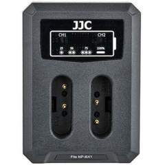 JJC DCH-NPBX1T USB Dual Battery Charger -tuplalaturi (Sony NP-BX1)
