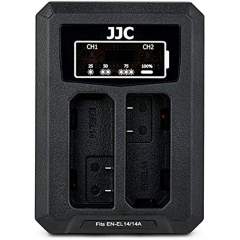 JJC DCH-ENEL14A USB Dual Battery Charger -tuplalaturi (Nikon EN-EL14)