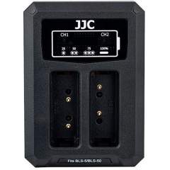 JJC DCH-BLS5 USB Dual Battery Charger -tuplalaturi (Olympus BLS1 / BLS-5 / BLS-50)