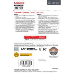 SanDisk Extreme 256GB SDXC (180MB/s) UHS-I (U3 / V30) muistikortti