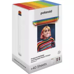 Polaroid Hi-Print Gen 2 E-Box -tulostin + tulostuspaperi - Valkoinen
