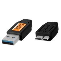 Tether Tools TetherPro (4,6m) USB 3.0 Male Type-A to USB 3.0 Micro-B kaapeli - Musta