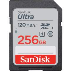SanDisk Ultra 256GB SDXC (120Mb/s) Class 10 UHS-I -muistikortti