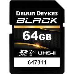 Delkin SD Black Rugged 64GB SDXC (300MB/s) UHS-II (U3 / V90) -muistikortti