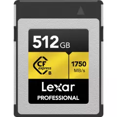 Lexar CFexpress 512GB Pro Gold (R1750 / W1500) -muistikortti