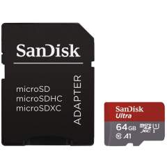SanDisk Ultra 64GB microSDXC (100Mb/s) UHS-I (A1) muistikortti