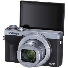 Canon PowerShot G7 X Mark III -digitaalikamera (hopea)