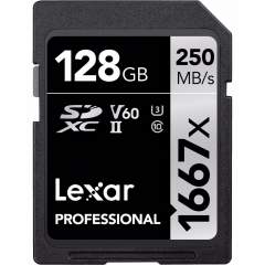 Lexar Professional 128GB SDXC UHS-II (1667x 250Mb/s)