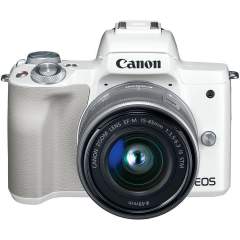 Canon EOS M50 + EF-M 15-45mm IS STM Kit - Valkoinen