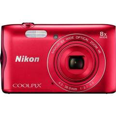 Nikon Coolpix A300 digikamera - Punainen