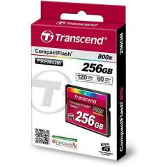 Transcend 256GB CompactFlash 800X UDMA 7 (120MB/s) muistikortti
