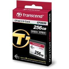 Transcend 256GB CFX650 CFast 2.0 (Write: 370MB/s)