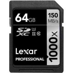 Lexar Professional 64GB SDXC UHS-II (1000x, 150Mb/s)