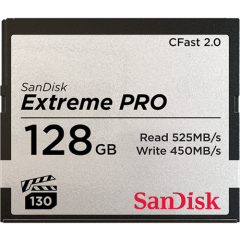 SanDisk 128GB Extreme PRO CFast 2.0 (Write: 450MB/s) -muistikortti