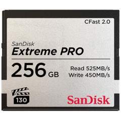 SanDisk 256GB CFast 2.0 Extreme PRO (Write: 450MB/s) -muistikortti