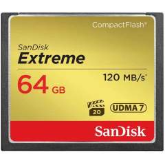 SanDisk Extreme 64GB CompactFlash (120Mb/s) muistikortti