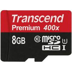 Transcend Premium 8GB microSDHC Class 10 UHS-1 400x (60Mb/s)