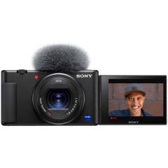 Sony ZV-1 -digikamera - Musta + kuvauskahva kaupan päälle